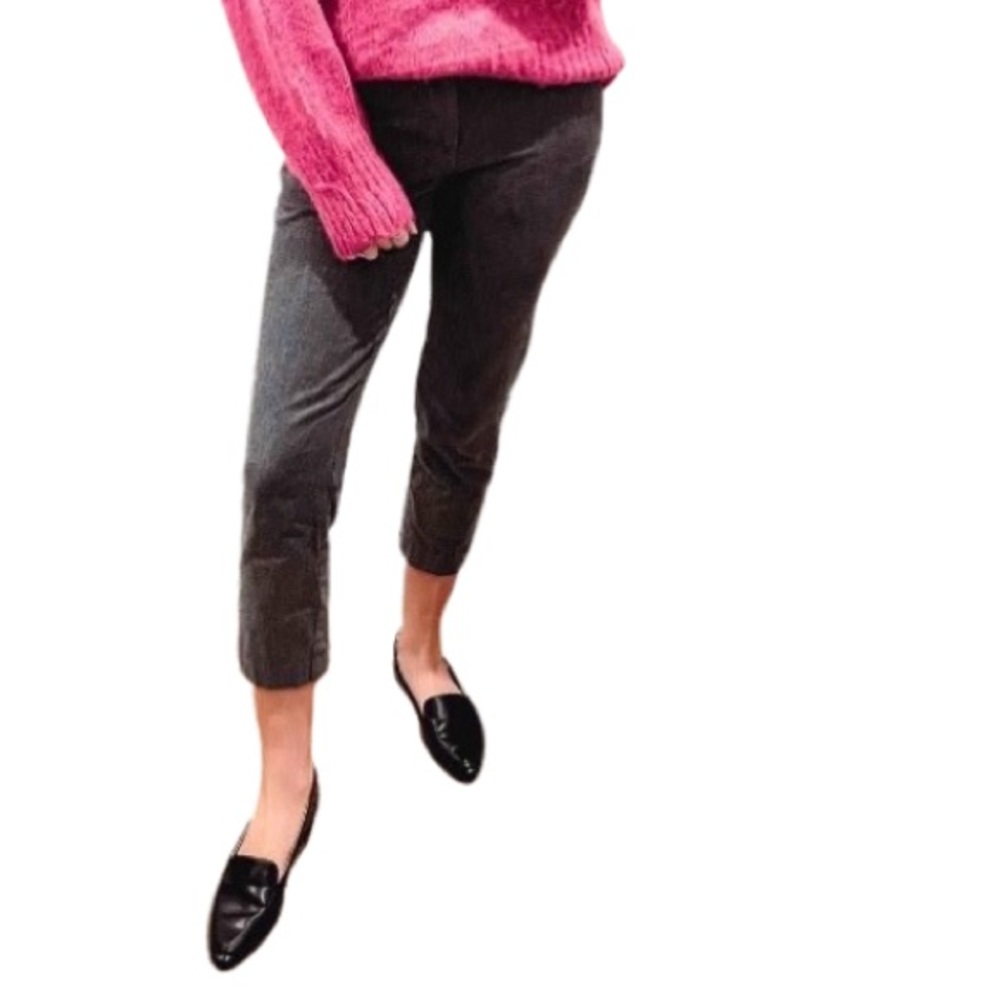 High-Rise Knit Pants Gray Sz Sm - Picture 4 of 16